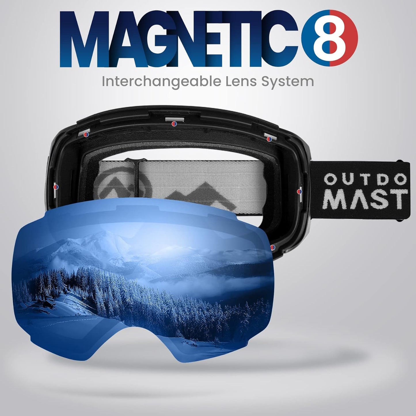 Outdoormaster Ski Goggles PRO Replacement Lens - 20+ Choices