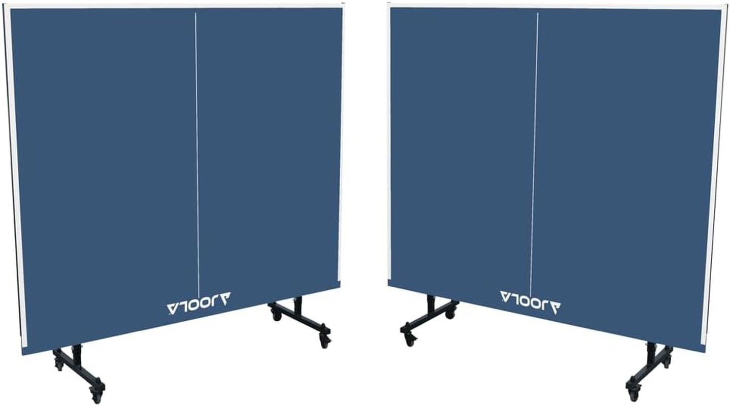 JOOLA inside Professional MDF Indoor Ping Pong Table with Quick Clamp Table Tennis Net and Post Set - 10 Minute Easy Assembly - Tournament Quality - Foldable with Single Player Playback Mode