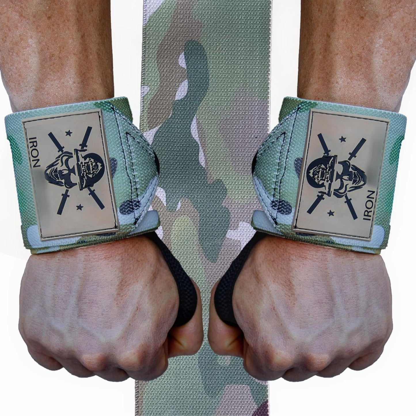 Iron Infidel Wrist Wraps for Weightlifting - 18" and 24" Heavy Duty Support for Working Out, Gym Accessories for Men - Use for Lifting, Crossfit, Fitness, Exercise, Bench Press, Powerlifting
