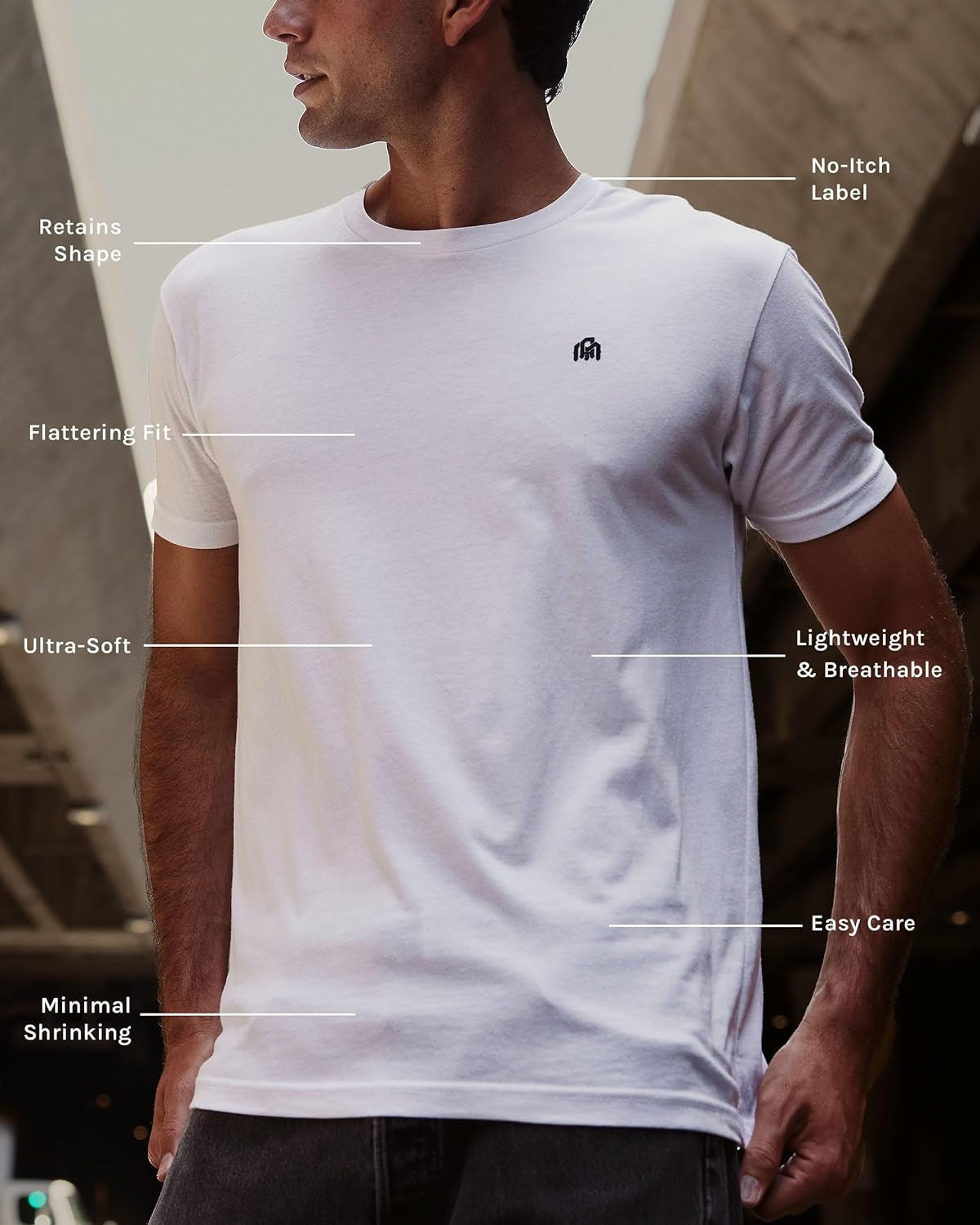 INTO the AM Mens T Shirt Packs - Short Sleeve Crew Neck Soft Fitted Tees S - 4XL Fresh Classic Tshirts
