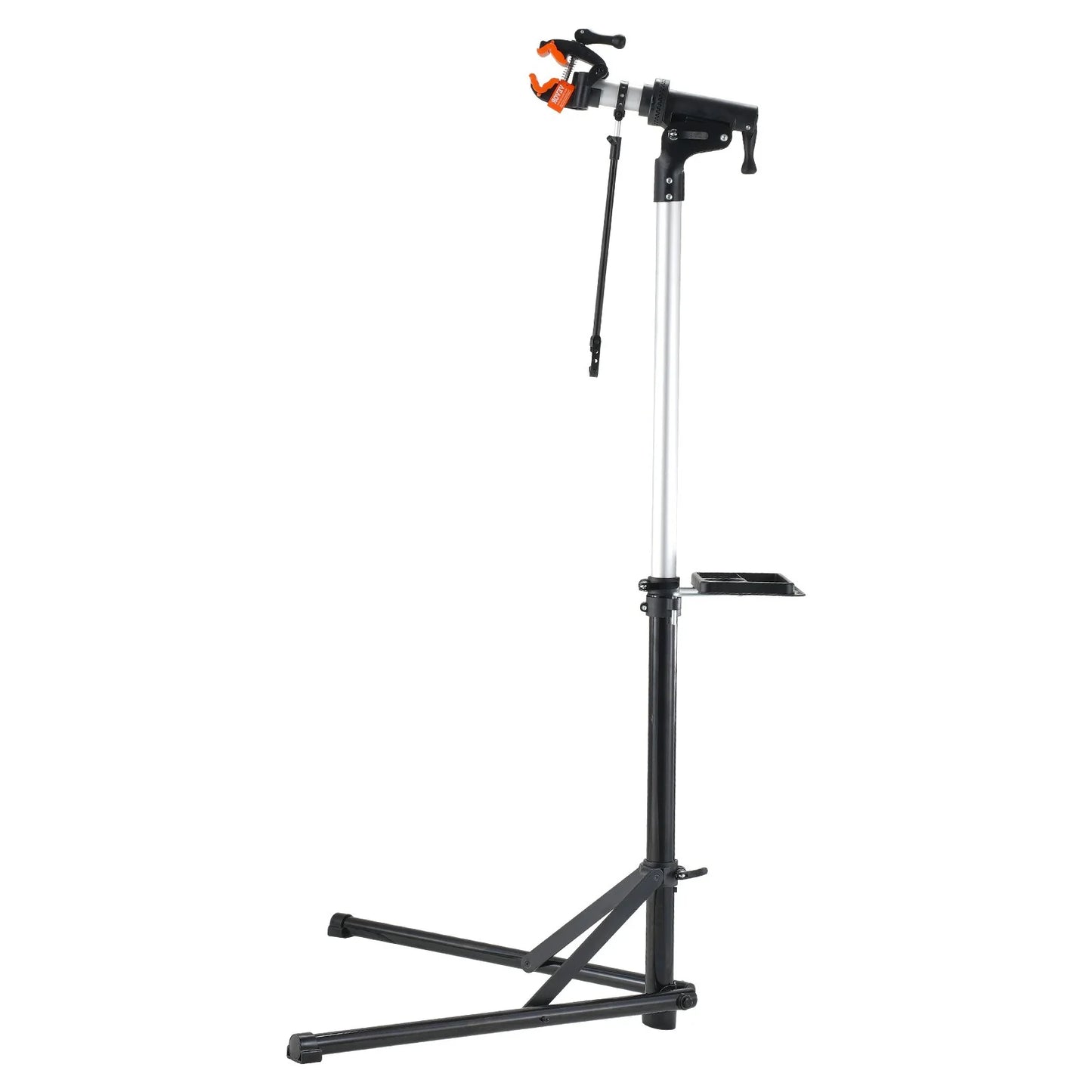VEVOR Bike Repair Stand, 66 Lbs Heavy-Duty Aluminum Bicycle Repair Stand, Adjustable Height Bike Maintenance Workstand with Magnetic Tool Tray Telescopic Arm, Foldable Bike Work Stand for Home, Shops