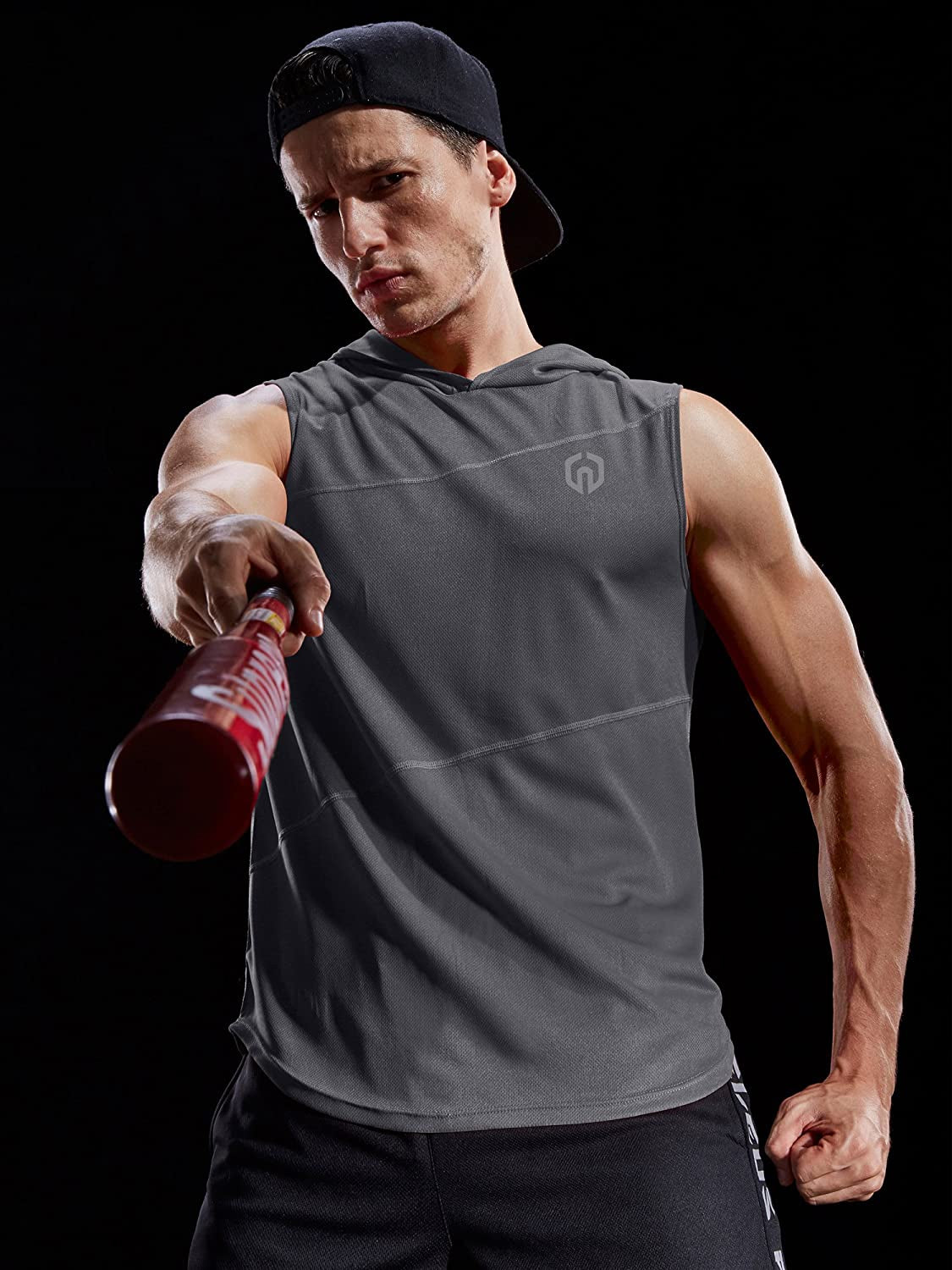 NELEUS Dry Fit Workout Athletic Muscle Tank Top Running Shirts with Hoods
