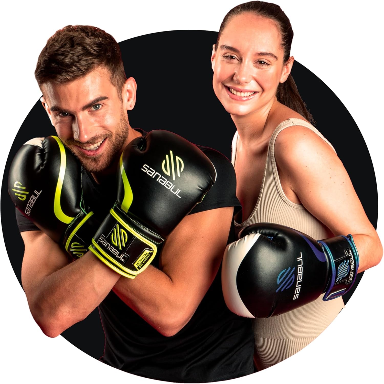 Sanabul Essential Gel Boxing Gloves for Men & Women, Kickboxing MMA, Muay Thai Gloves and Heavy Bag Training Punching & Sparring