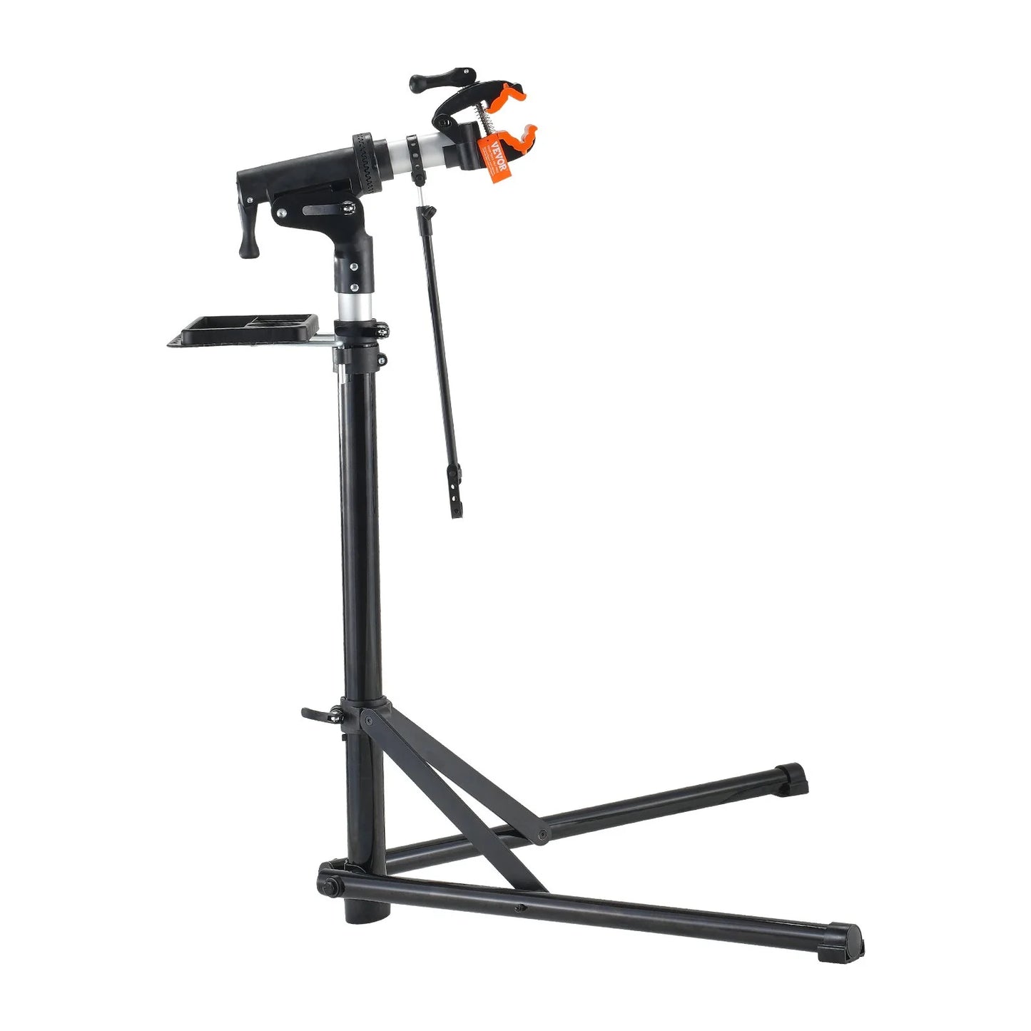 VEVOR Bike Repair Stand, 66 Lbs Heavy-Duty Aluminum Bicycle Repair Stand, Adjustable Height Bike Maintenance Workstand with Magnetic Tool Tray Telescopic Arm, Foldable Bike Work Stand for Home, Shops