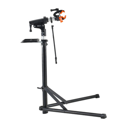 VEVOR Bike Repair Stand, 66 Lbs Heavy-Duty Aluminum Bicycle Repair Stand, Adjustable Height Bike Maintenance Workstand with Magnetic Tool Tray Telescopic Arm, Foldable Bike Work Stand for Home, Shops